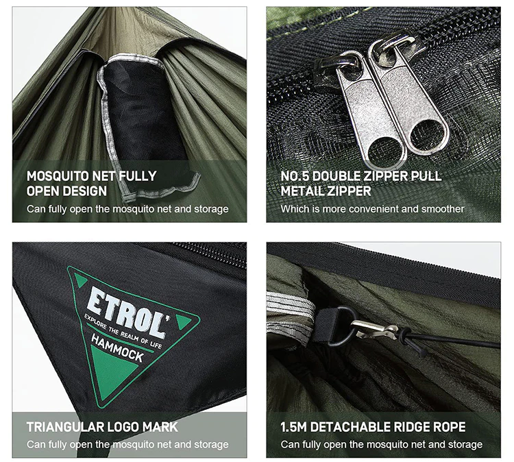 Cheap Goat Tents Ultralight Outdoor Two person Travel Camping Hammock with Mosquito Net  Sleeping Swing Chair Tarp Hiking Tent Garden Furniture   